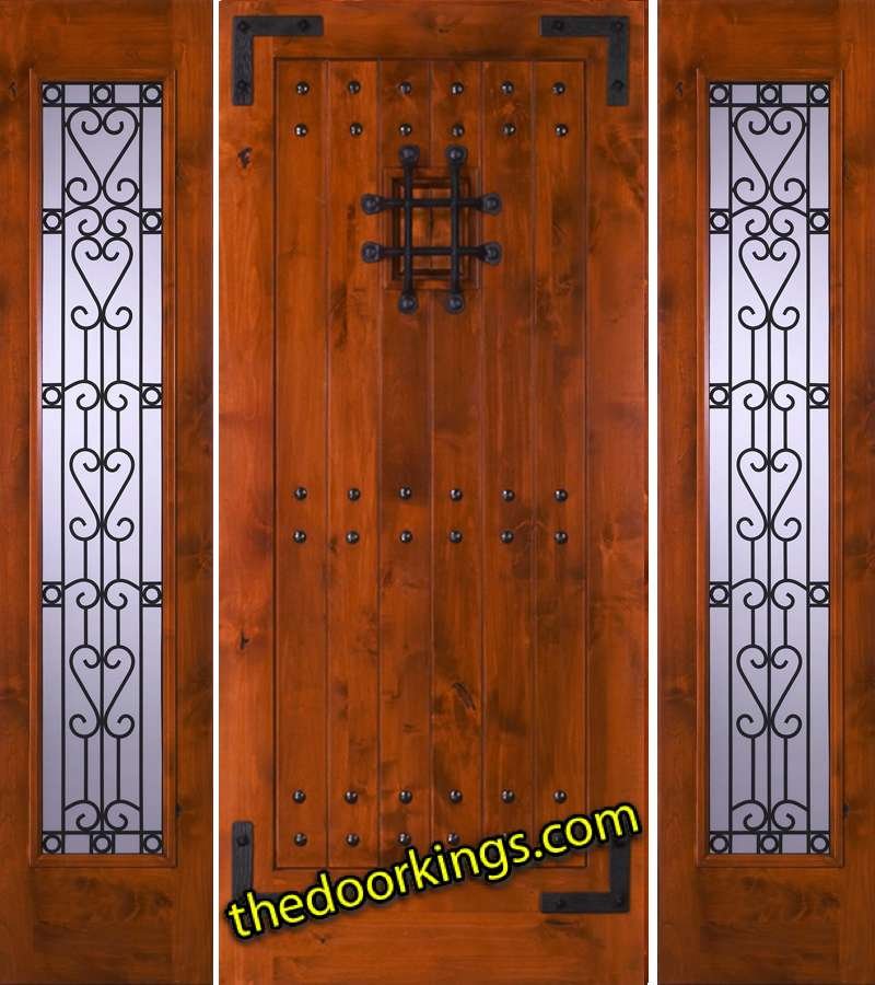 sw70 knotty alder with two sw53 sidelites